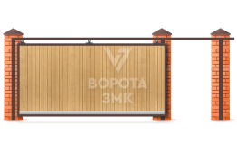 Откатные механические ворота 5,5 метров 5500×2900 ЗМК-7989
